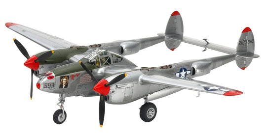 TAMIYA P-38J Lightning fuselage detail for precise scale modeling.