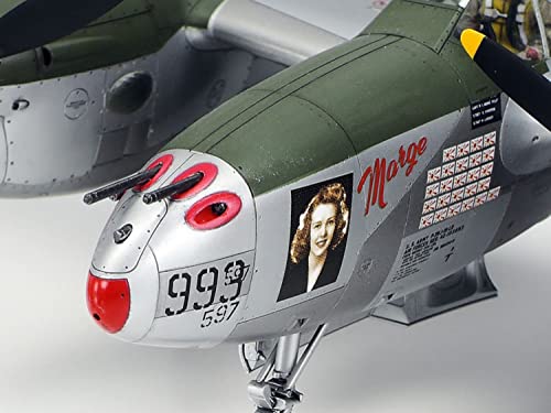 TAMIYA P-38J Lightning landing gear detail for dynamic display.