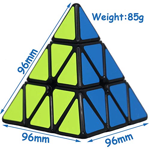 TANCH MYWH Pyramid Speed Cube 3x3 in-hand view showing portable design for on-the-go play.