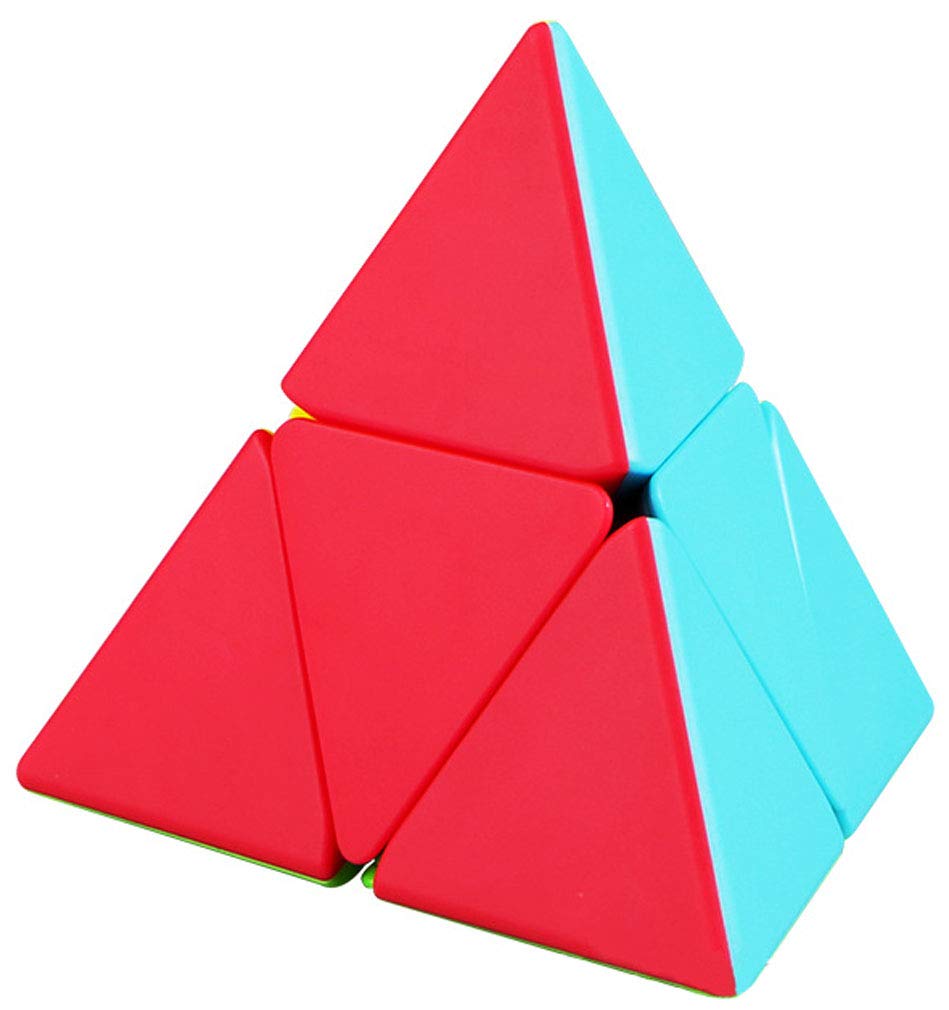 TANCH QIYI Pyramid Speed Cube front view for quick, satisfying twists and focus.