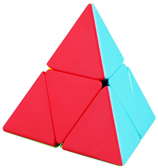 TANCH QIYI Pyramid Speed Cube front view for quick, satisfying twists and focus.