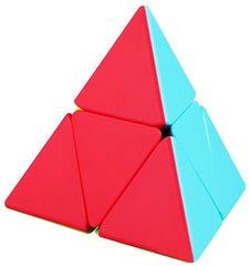 TANCH QIYI Pyramid Speed Cube front view for quick, satisfying twists and focus.