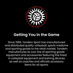 Tandem Sport flip coin packaging includes one coin for practice and games.