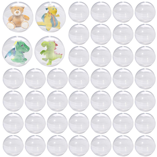 Tanemudo gumball capsules 2-inch clear mini containers for prizes and DIY crafts