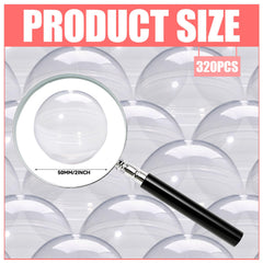 Tanemudo clear round capsules for prizes provide sturdy storage for crafts and party favors