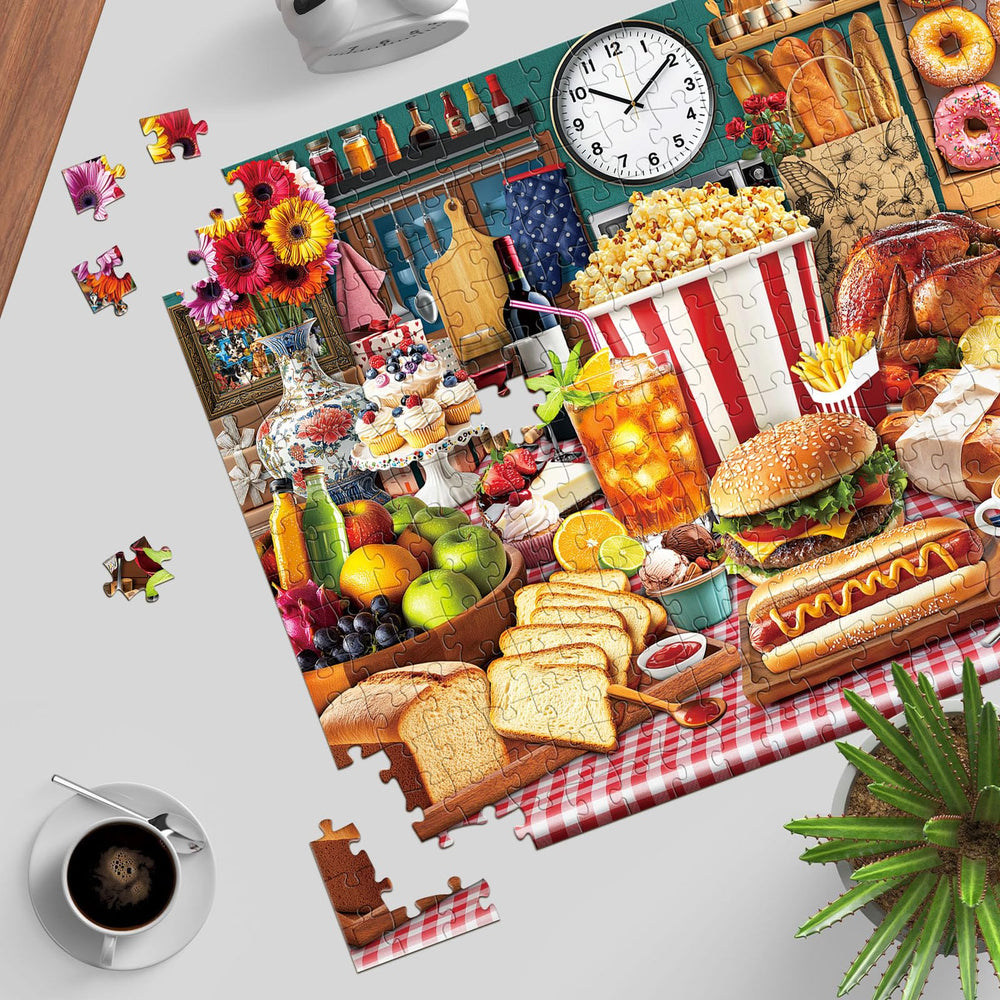 TangMosaic Food Feast family night, solve together for shared memories
