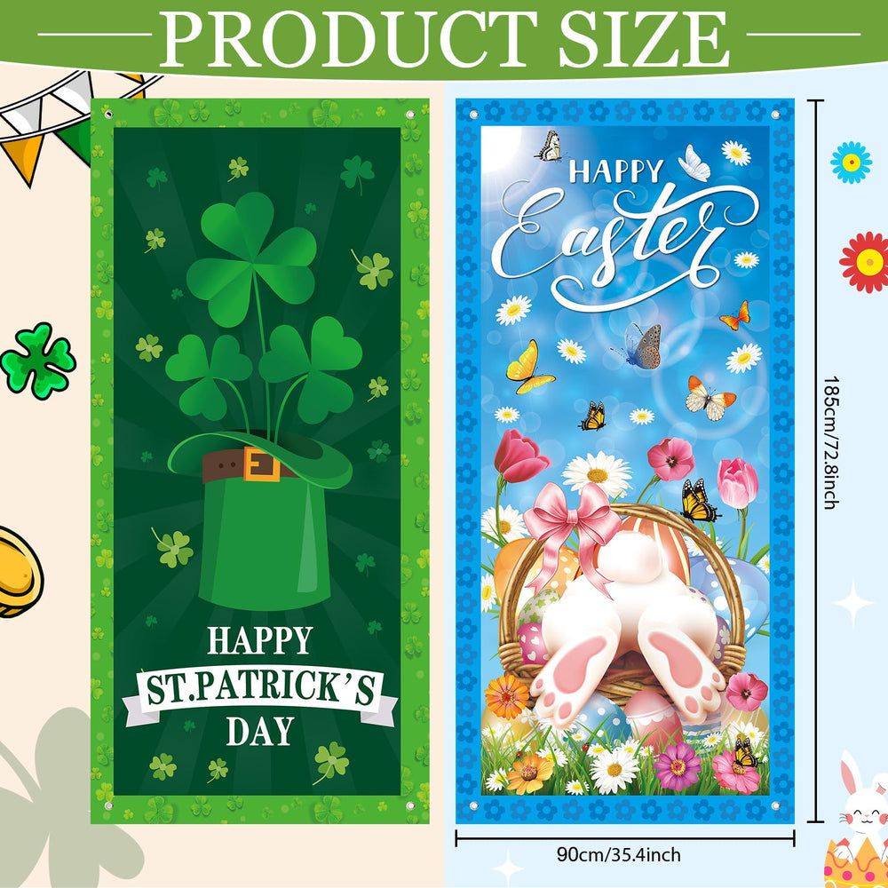 Tangren front porch decor ideas with seasonal banners