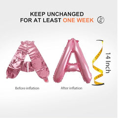TangTuan 16-inch alphabet balloons form a vibrant letter display