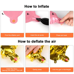 TangTuan mylar alphabet balloons close-up showcase thick material and shine