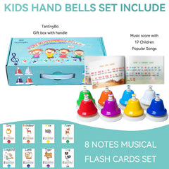 TantivyBo desk bells with note markings aid early scale learning