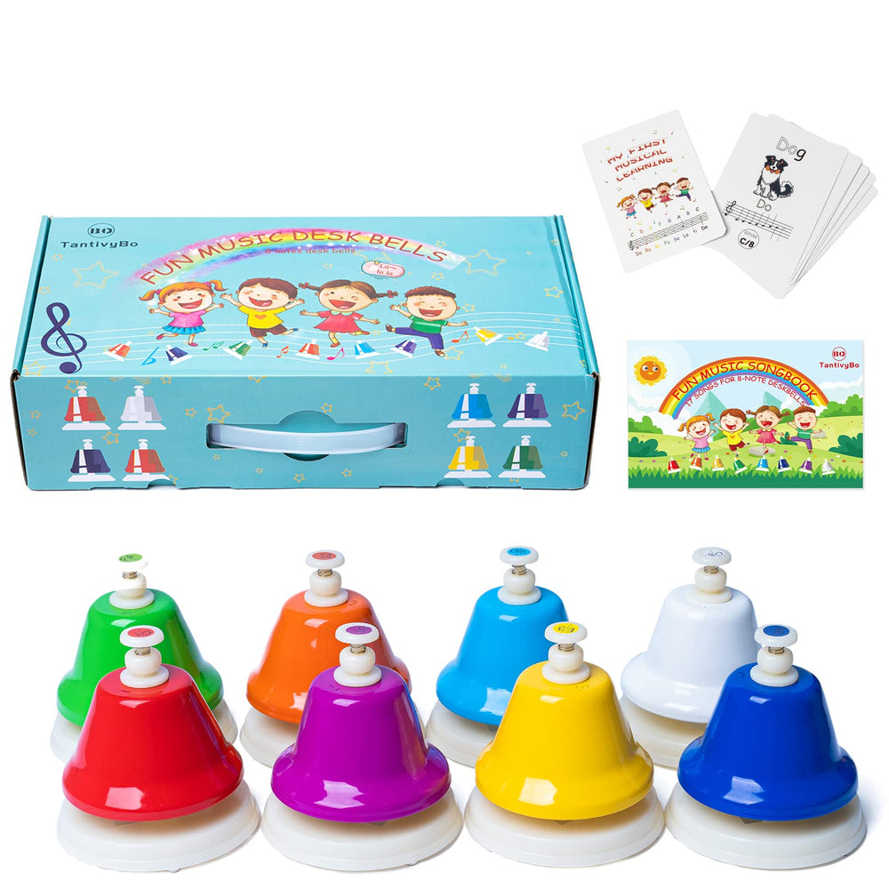 TantivyBo rainbow desk bells offering colorful, engaging beginner music play