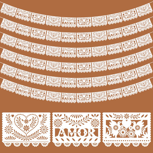TaoBary paper-cut banner flowers for festive weddings and celebrations