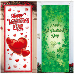 TaoBary valentines-day-door-cover with love motifs welcomes guests.