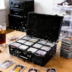 TAOPOWER Sports Card Storage Box with 3500-card capacity keeps large collections organized.