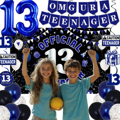 TAOTOSUNE confetti balloons in blue, black, white brighten celebration photos