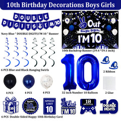 TAOTOSUNE double-sided 10th birthday cards for keepsake messages.