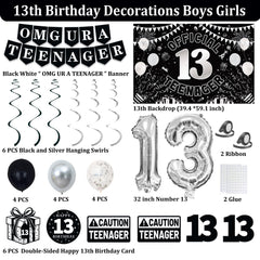 TAOTOSUNE double sided 13th birthday cards for messages