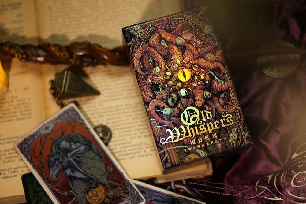 TAOYATAO Cthulhu tarot cards sized 70x120 mm for easy handling and shuffling.