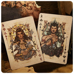 TAOYATAO Greek Mythology playing cards durable black core paper resists wear.