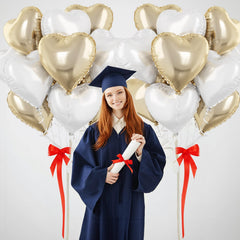 TAOYE 18 inch foil balloons, reusable with proper inflation for lasting decor.