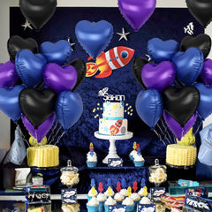 TAOYE 18-inch heart balloons, versatile for helium floats or air garlands.