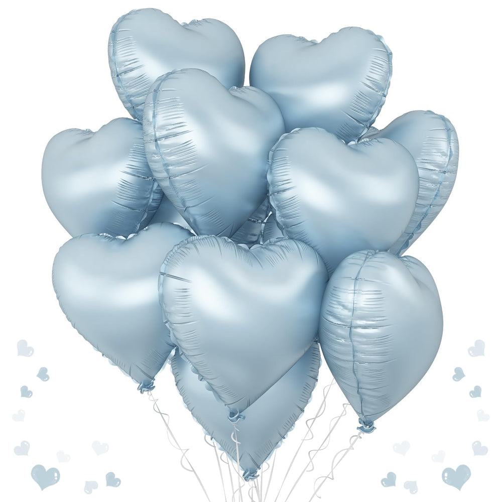 TAOYE baby blue heart balloon 18in ready for festive decor and photo moments