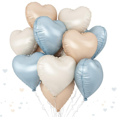 TAOYE blue foil heart balloon 18in adds vibrant party accents for birthdays