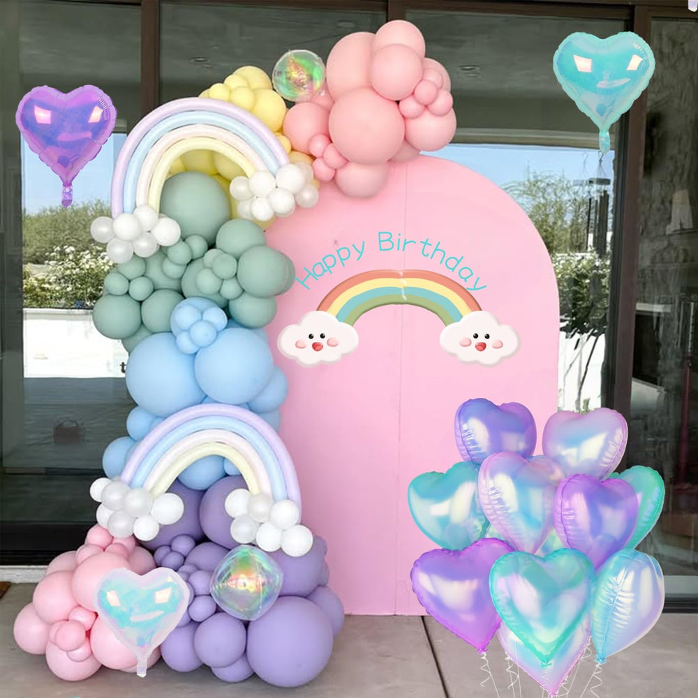 TAOYE clear foil heart balloons with ribbons offer elegant balloon decor