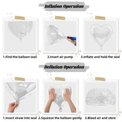 TAOYE reusable foil balloons with included ribbon for easy setup.