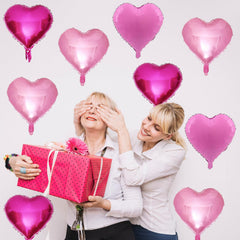 TAOYE foil heart balloons suitable for weddings, baby showers, and Valentines.