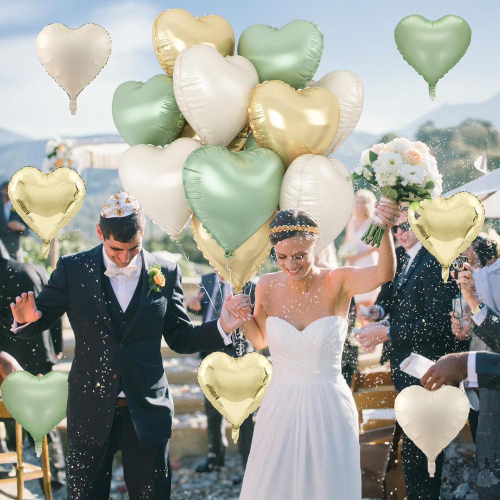 TAOYE foil heart balloons with self sealing design for quick setup.