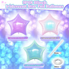 TAOYE gradient pink star balloons add elegant charm to princess party decor.