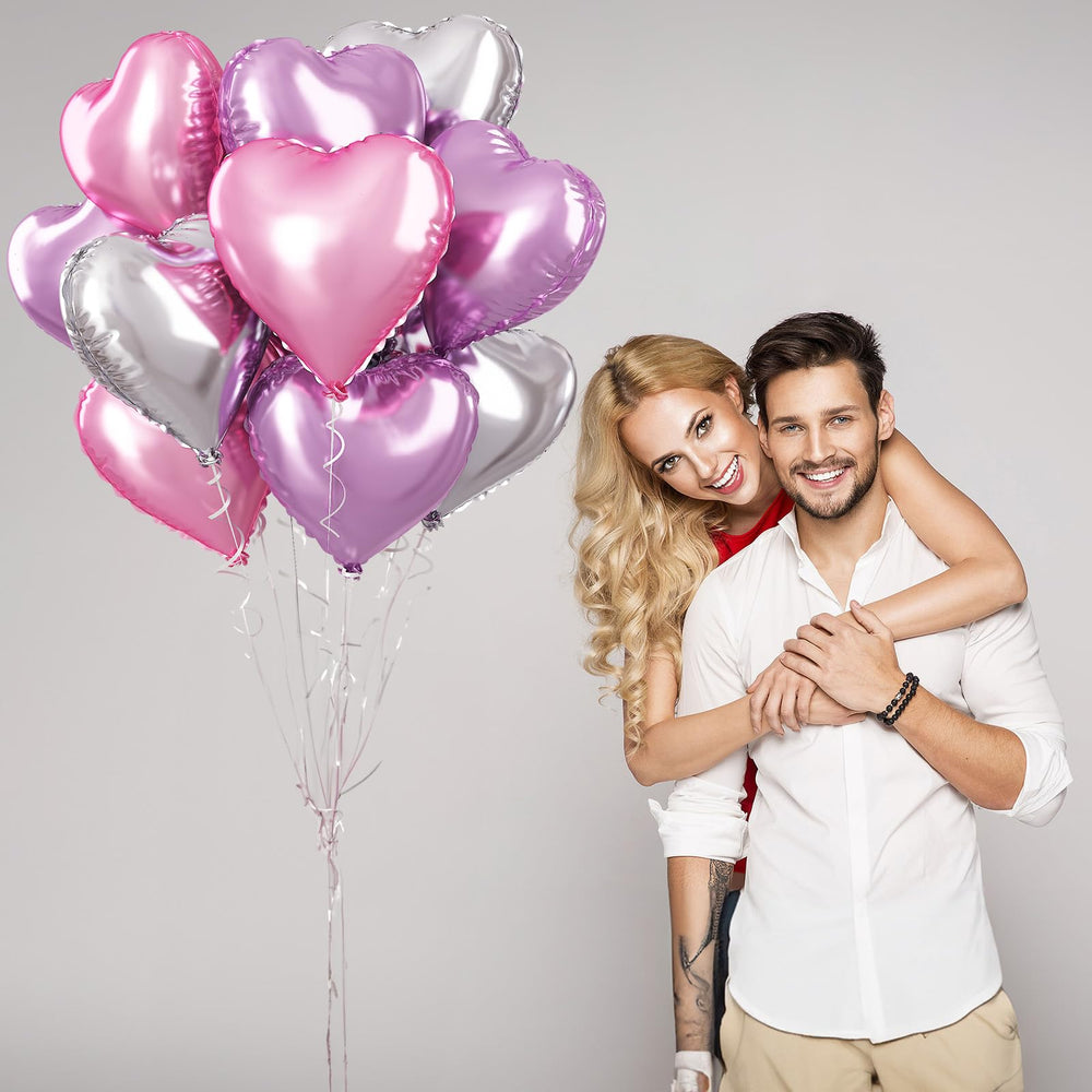 TAOYE heart balloons with ribbons for quick centerpieces.