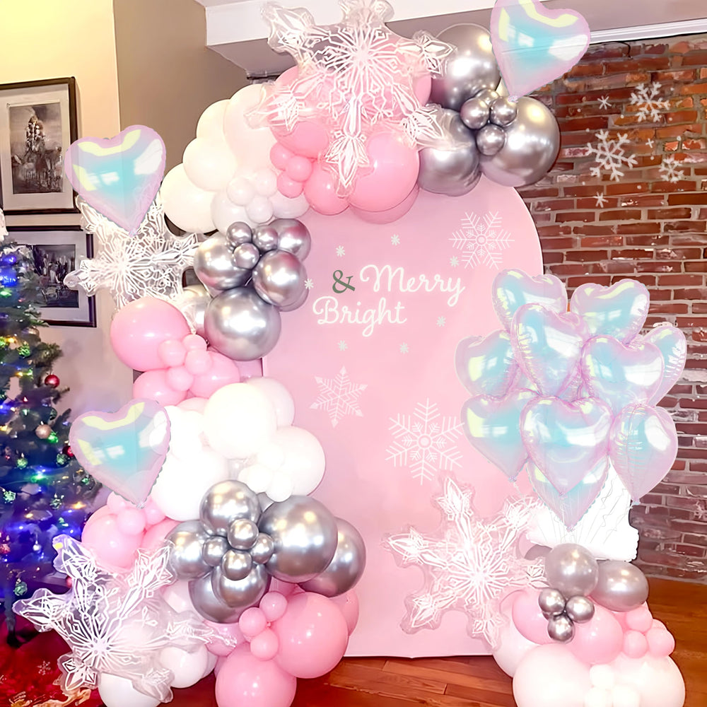 TAOYE iridescent heart foil balloons are durable and maintain shape for extended decor