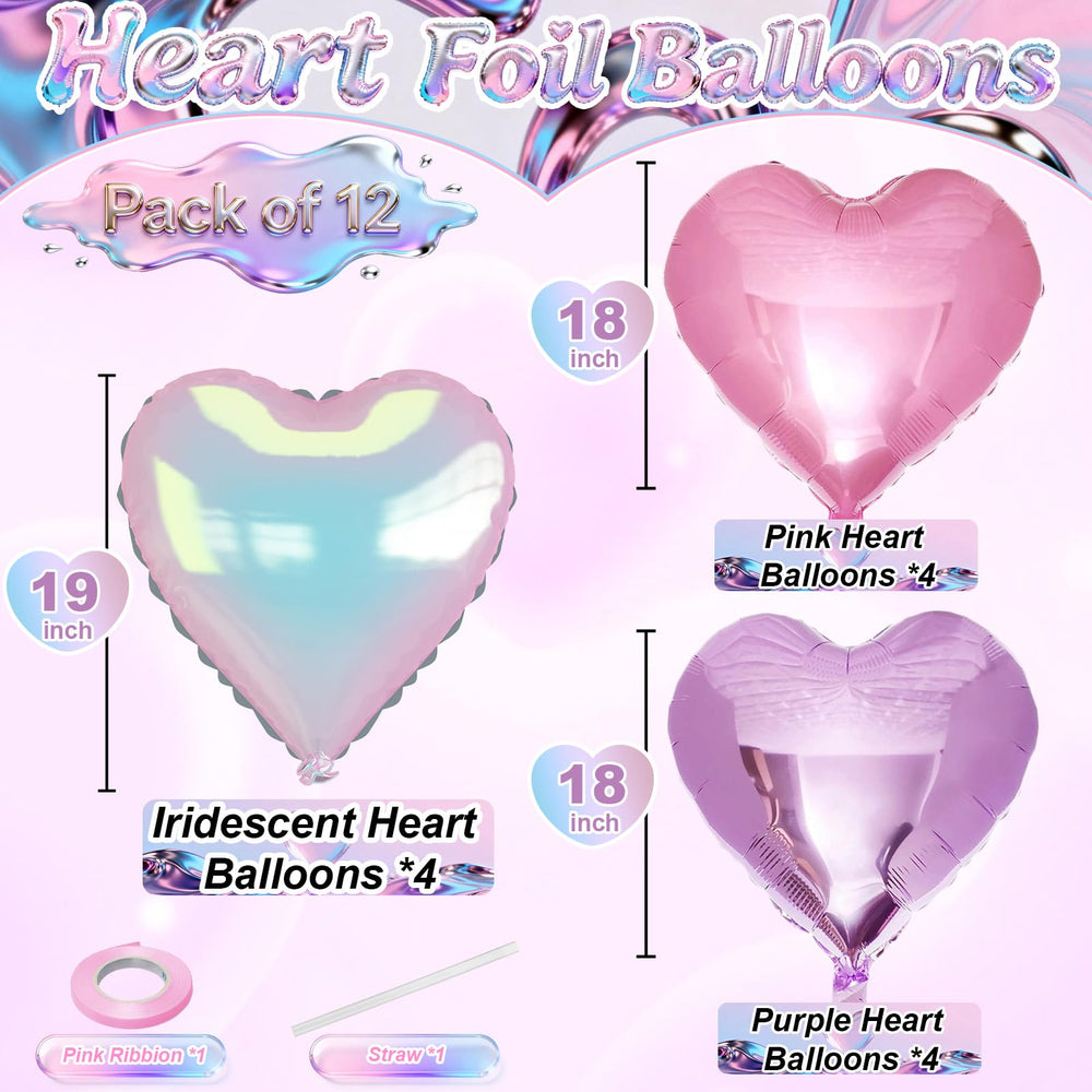 TAOYE lavender heart balloon 18in adds soft elegance to celebrations