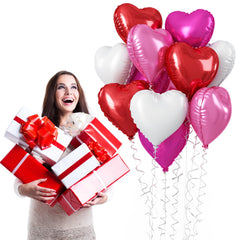 TAOYE mixed-heart balloon pack 18 inch ideal for celebrations.