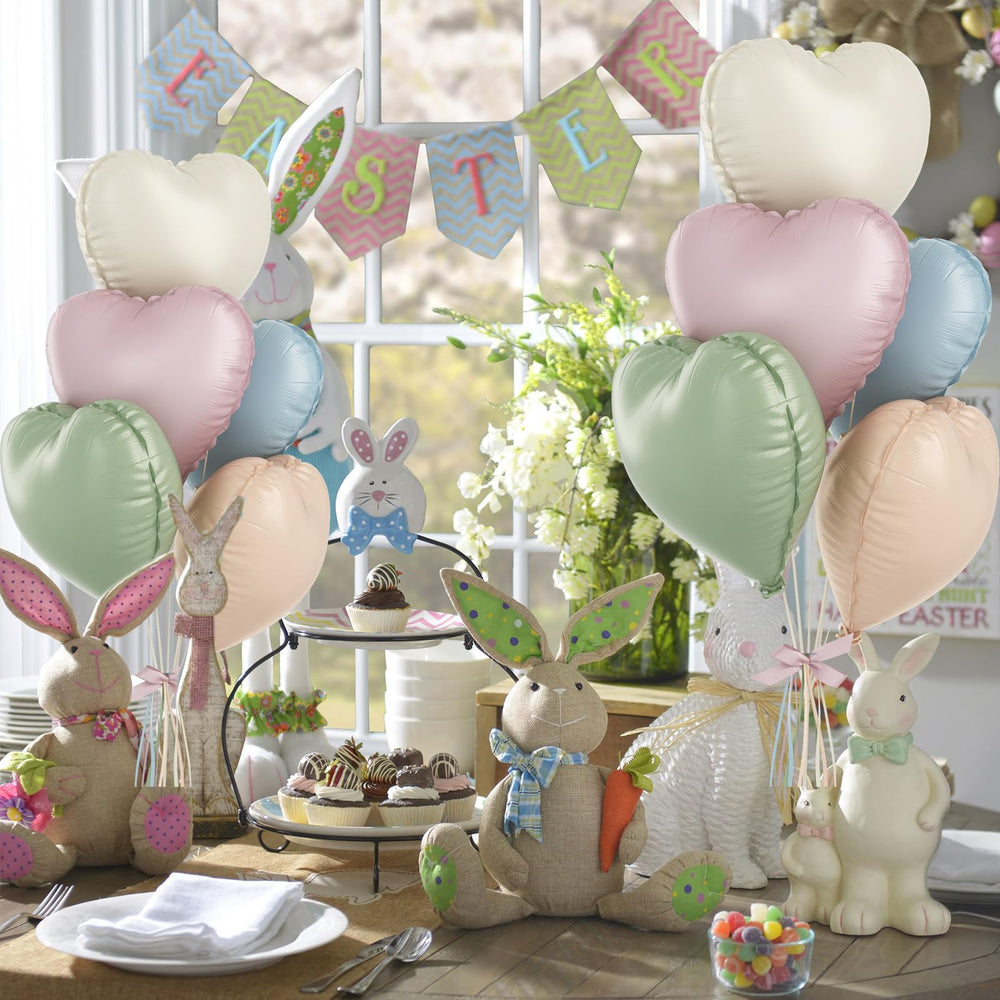 TAOYE pastel heart foil balloon in caramel creates warm tones for celebrations