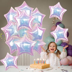 TAOYE pastel rainbow star balloon enhances birthday or baby shower ambience