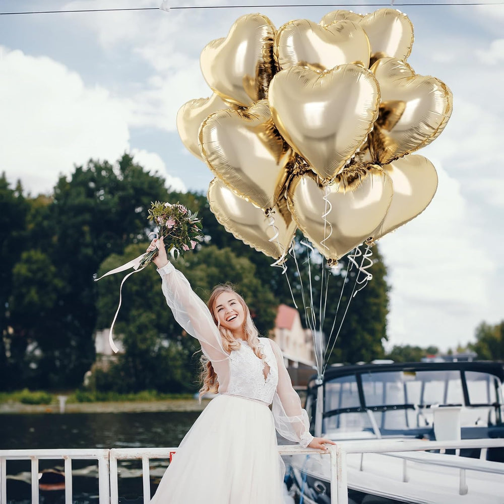 TAOYE premium polyester film heart balloon durable for events.