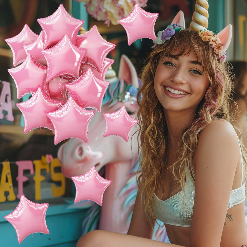 TAOYE wall decor with star balloons for photo-ready backdrops.