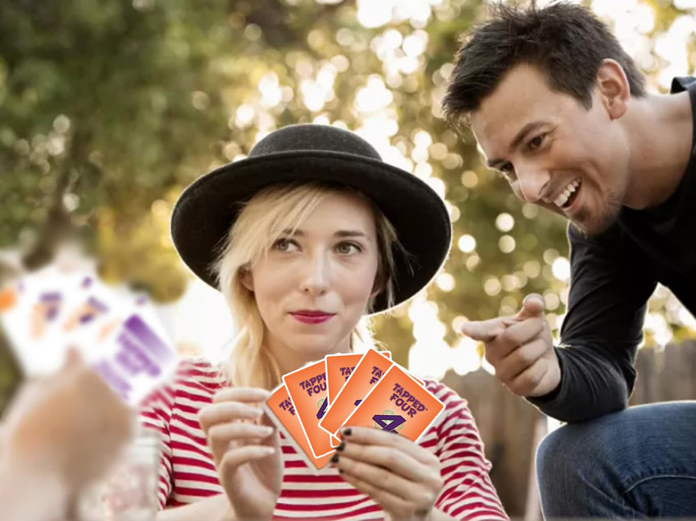 Tapped Four hand of cards ready for strategic plays and quick decisions.