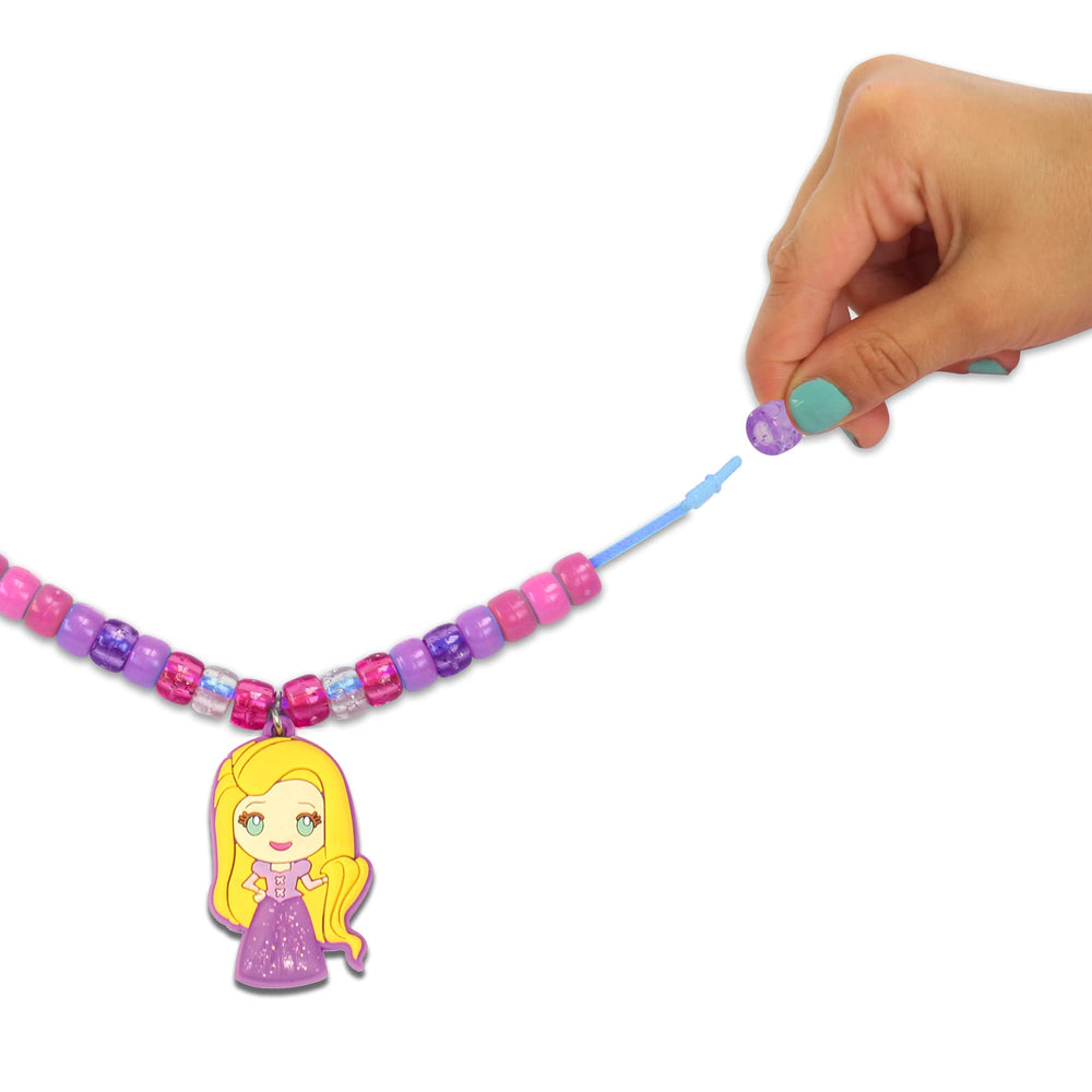 Close-up of colorful beads and charms from Tara Toys advent calendar