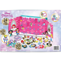Kids creating jewelry with Tara Toys Disney Princess advent calendar pieces