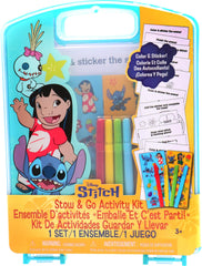 Tara Toys Disney Stitch Stow & Go case keeps art supplies organized for travel.