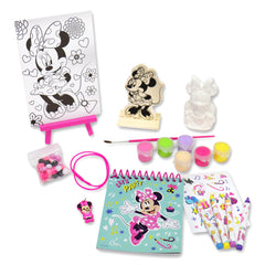 Activity pad with stickers from Tara Toys Minnie Mouse kit for decorating pages.