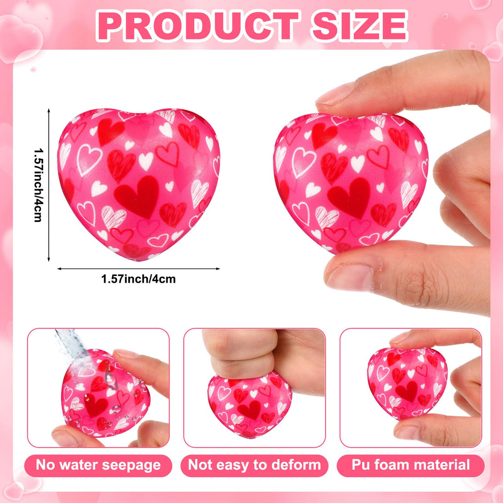 Tasdurian mini heart stress ball 1.57 inches, ideal for study breaks and on-the-go use