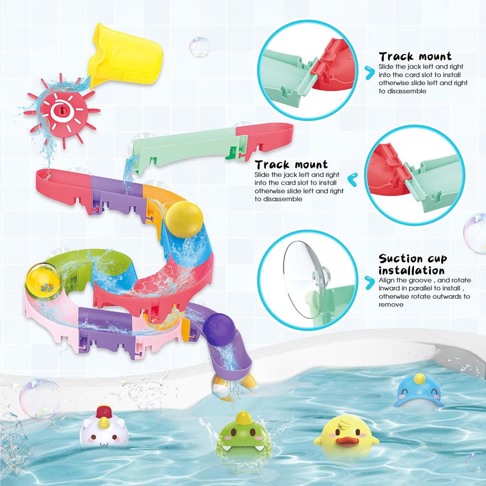 taseyok swivel wheel adds interactive motion to bath time adventures