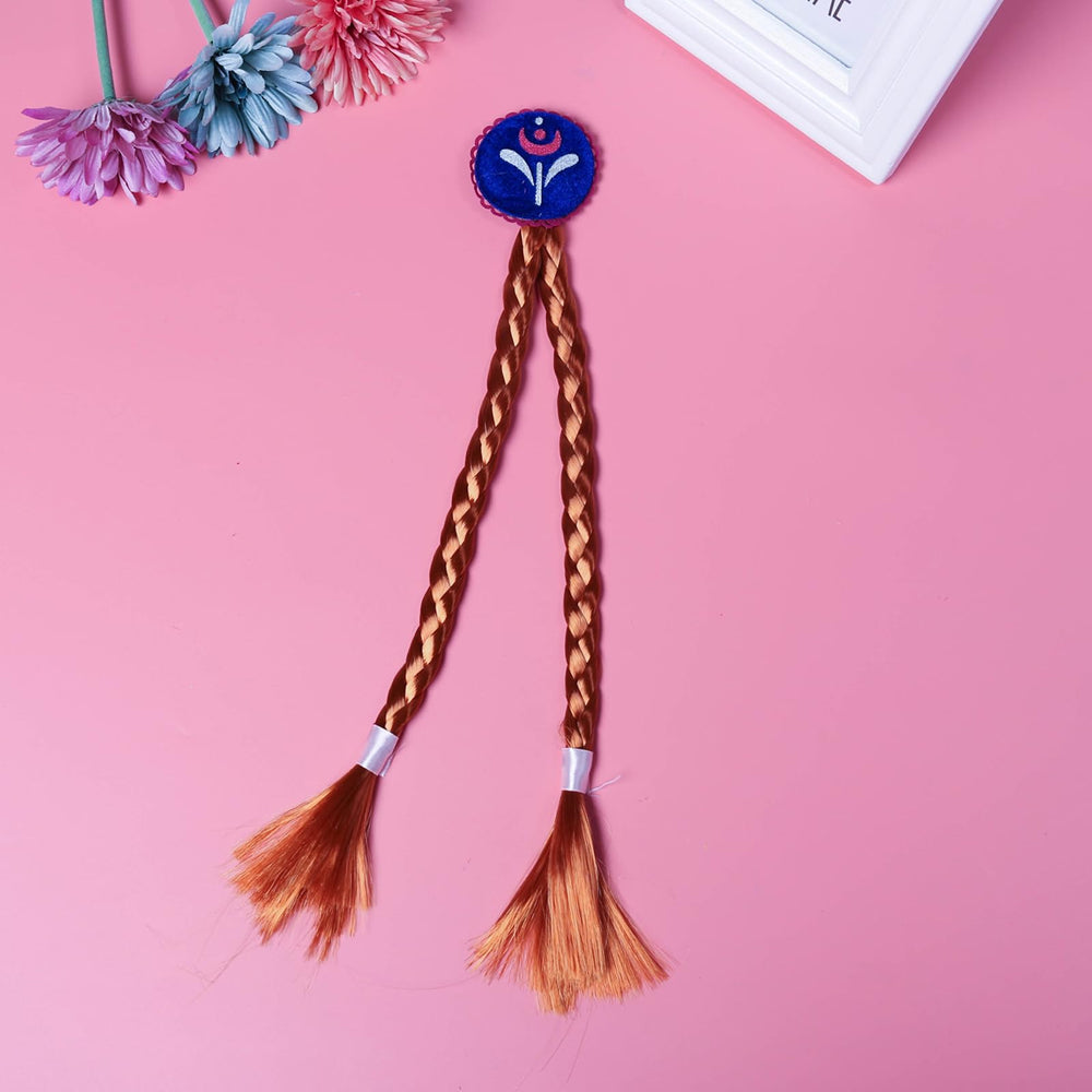 Tatibana kids clip-on braids worn together for easy costume styling.