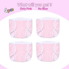 TatuDoll blue baby doll underpants front view, easy to snap on