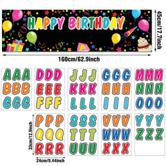 Tatuo alphabet stickers set for quick DIY customization of your banner.